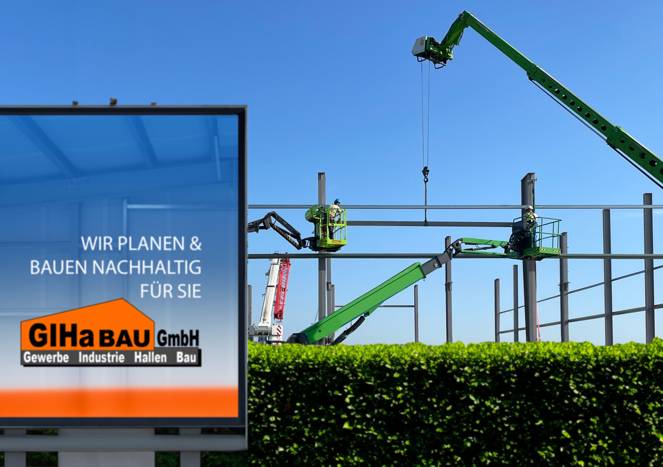 GIHa-BAU GmbH wirbt mit: "Wir planen und bauen nachhaltig für Sie!"